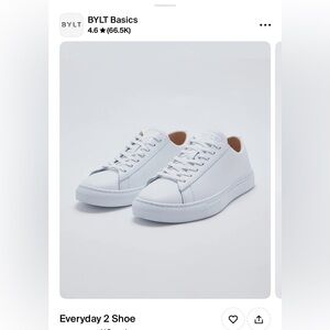 BYLT Basics White Low-Top Sneakers